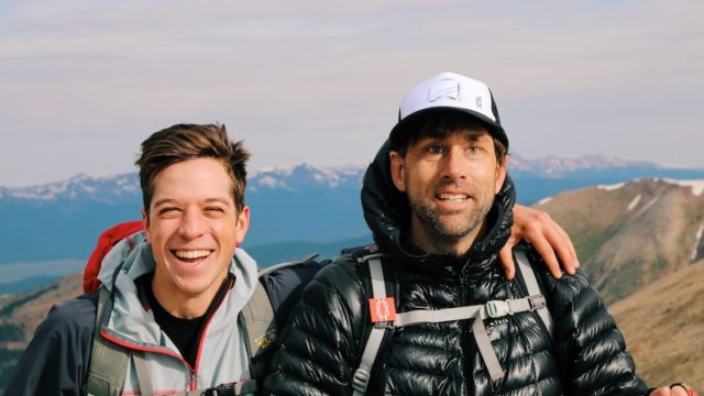 a photo of connor koch and erik weihenmayer