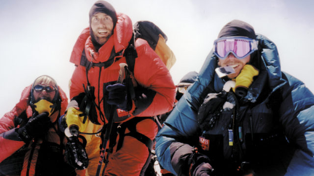 Erik Weihenmayer on summit.