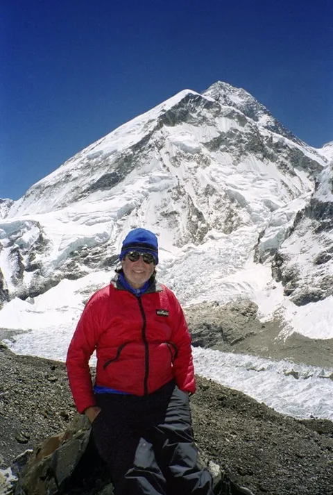 Photo of George taken in Nepal at 20,000’ by Jonathan Chester in May 2001 ‎when George was part of my expedition. Everest is in the background.